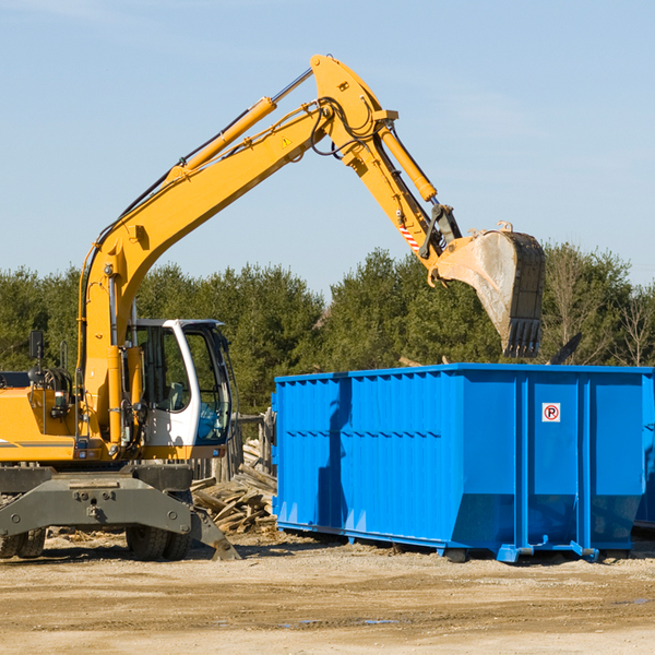 can i choose the location where the residential dumpster will be placed in Belvedere CA